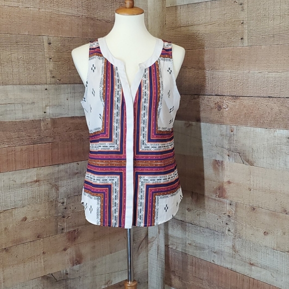 Sanctuary button up sleeveless top - Picture 1 of 11